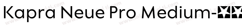 Kapra Neue Pro Medium字体转换